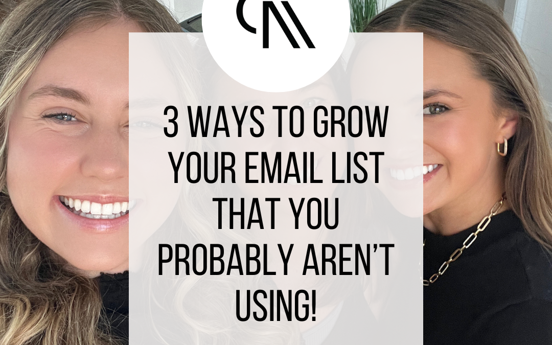 3 Powerful Ways to Build Your Email List in 2024 (You Probably Haven’t Thought Of)